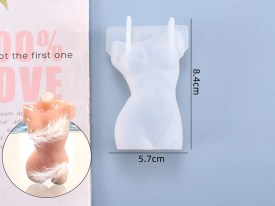 Molde silicona torso femenino